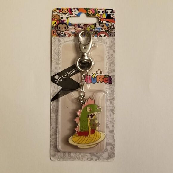 Tokidoki Buffet Kaiju Keychain Spaghetti Food Eats Snacks Key Chain Fob - Picture 3 of 5